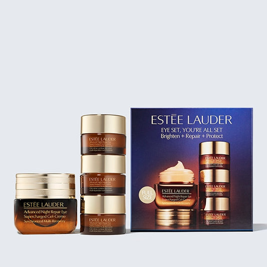 Advanced Night Repair Eye Cream Skincare Set Brighten + Repair + Protect